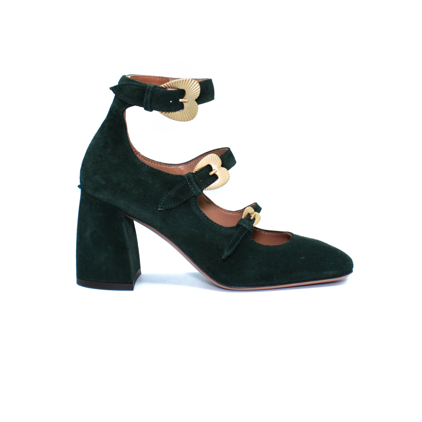 Triple strap in crosta color foresta