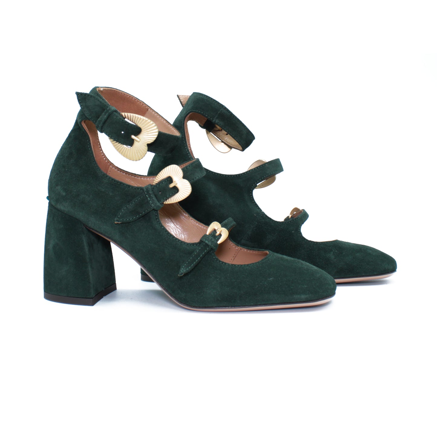 Triple strap in crosta color foresta