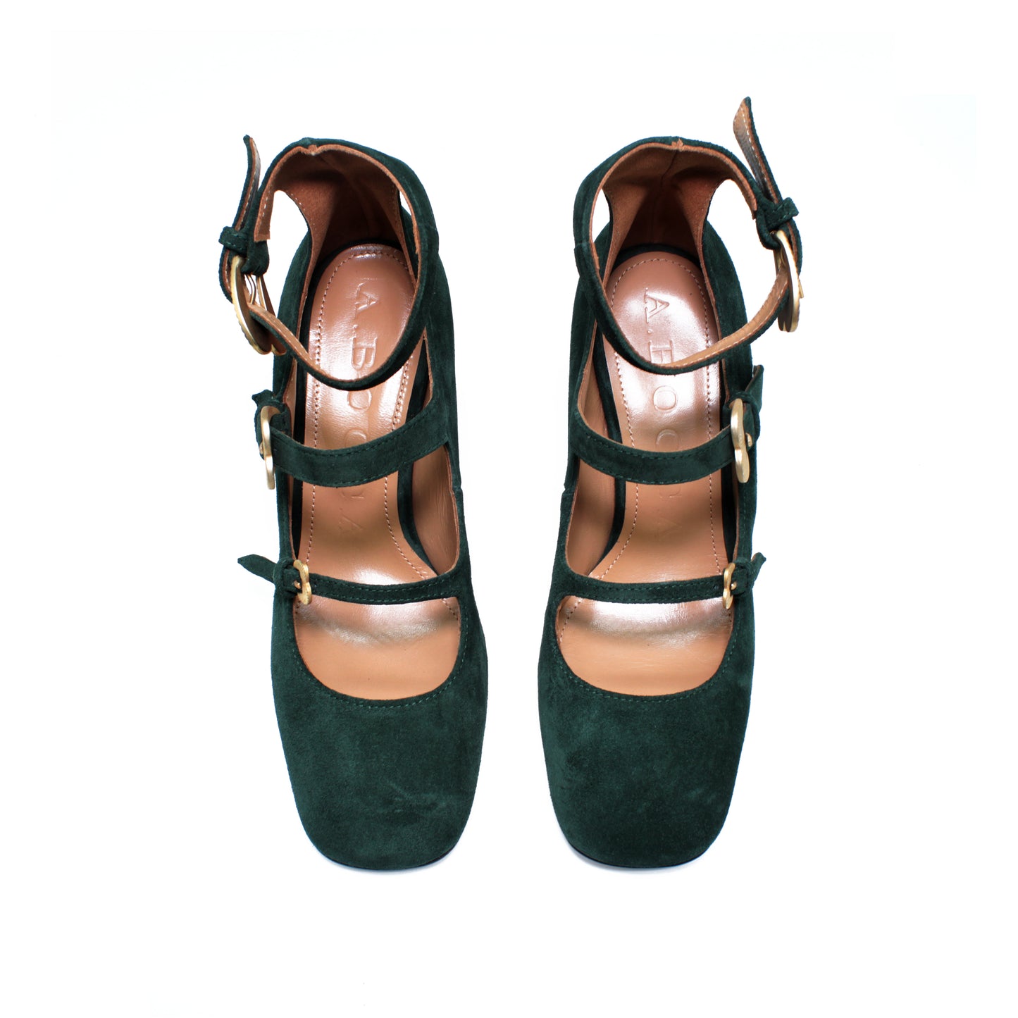Triple strap in crosta color foresta