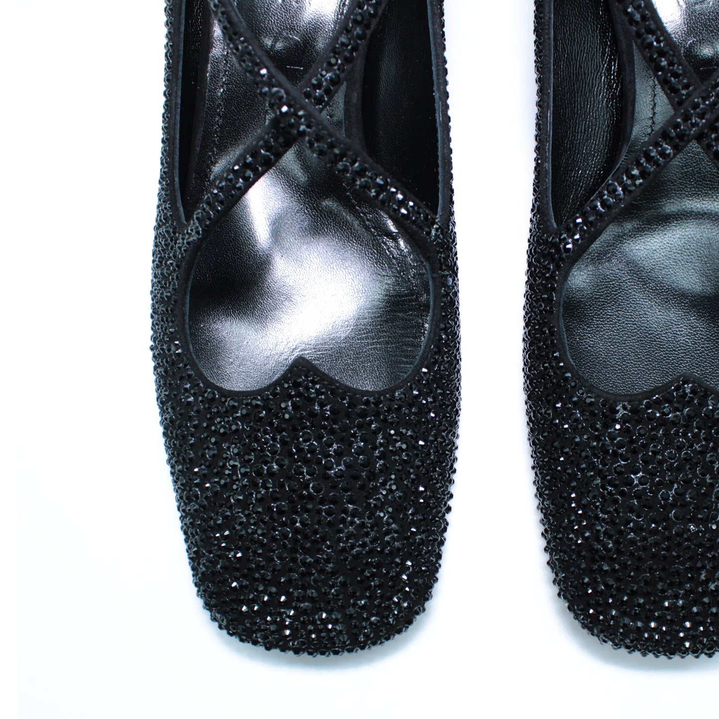 Pump Two for Love in strass color nero