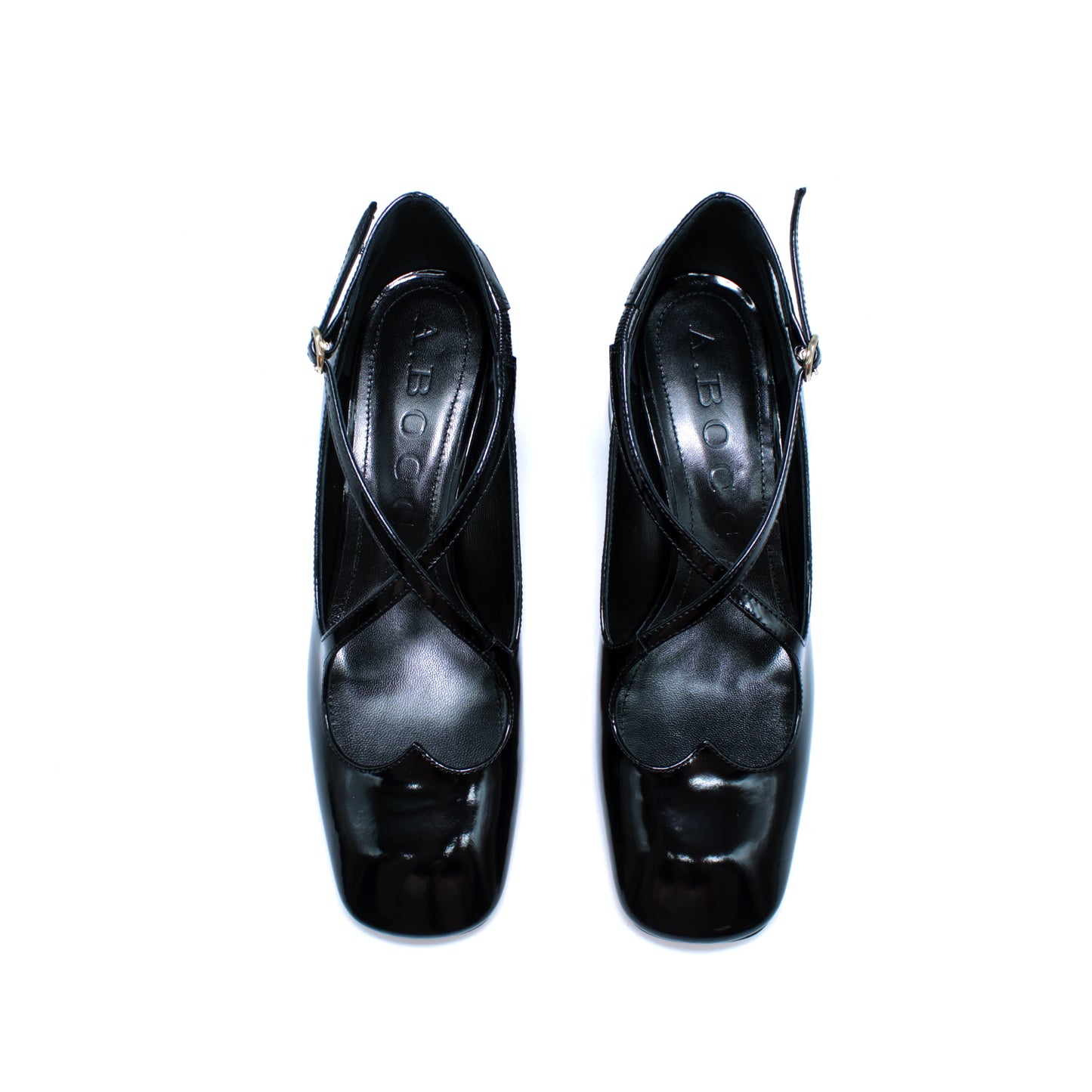 Pump Two for Love in abrasivato color nero