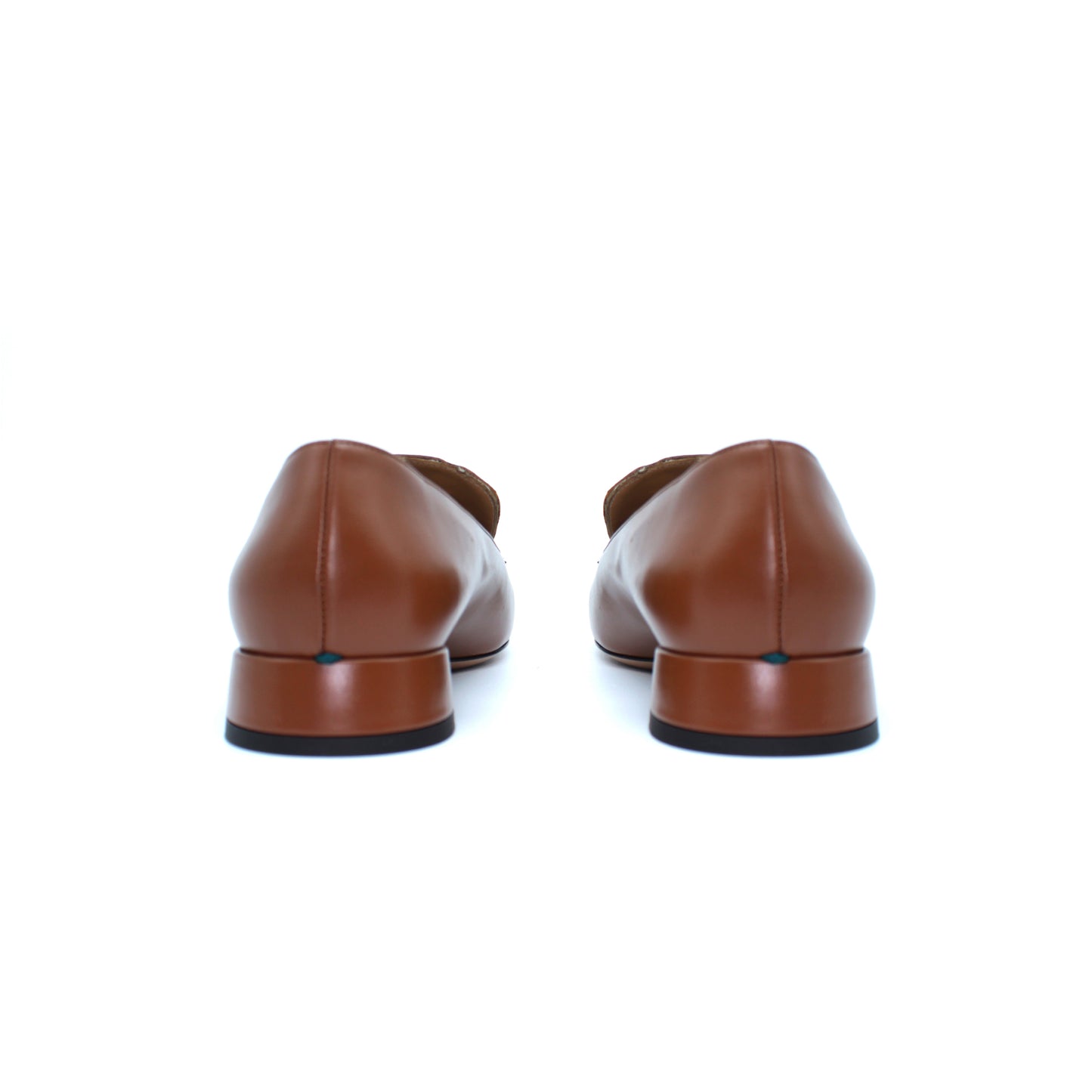 Tricolour loafer with heart-shaped inserts