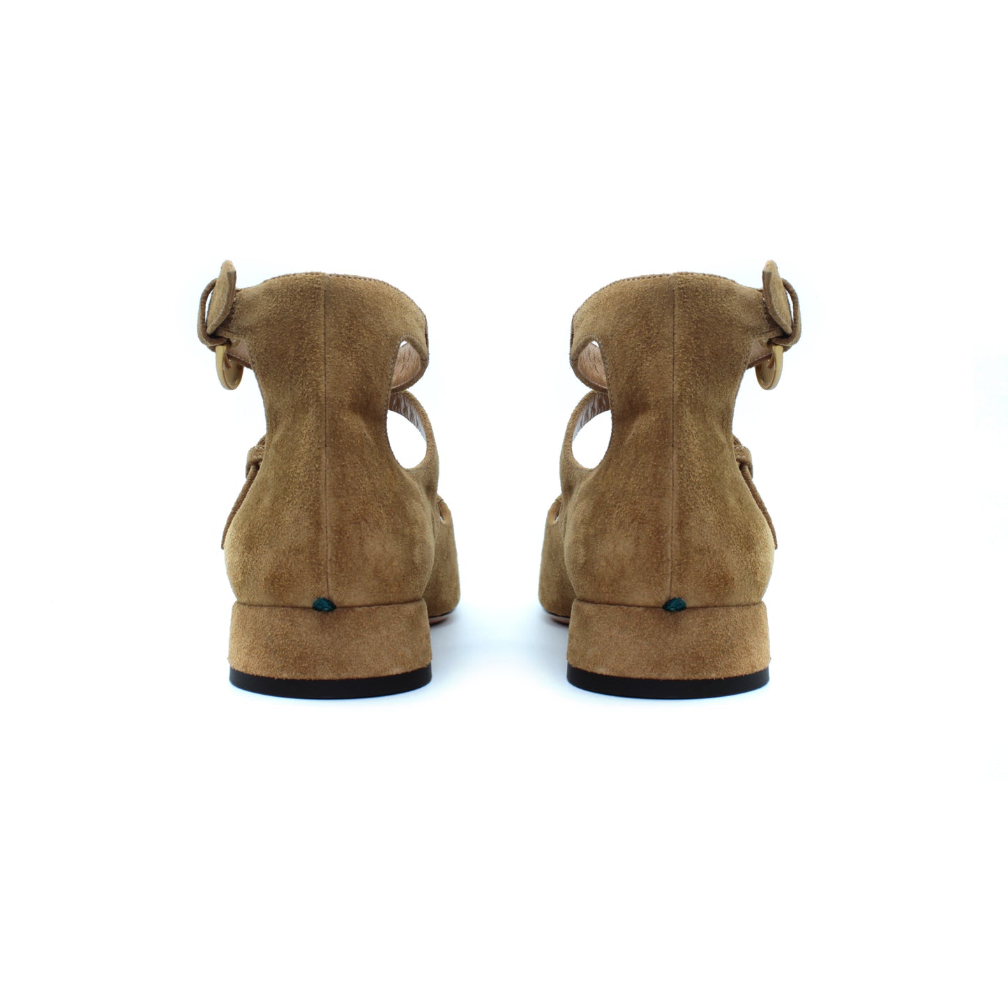 Triple strap in crosta color cappuccino