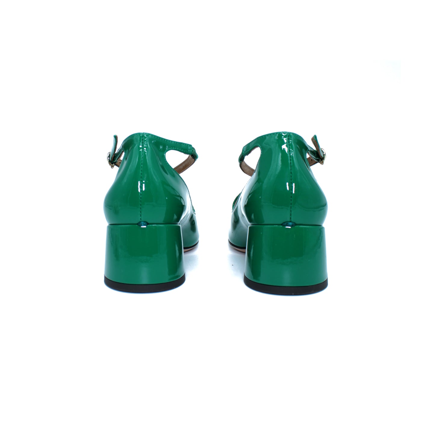 Pump Two for Love in vernice color foresta