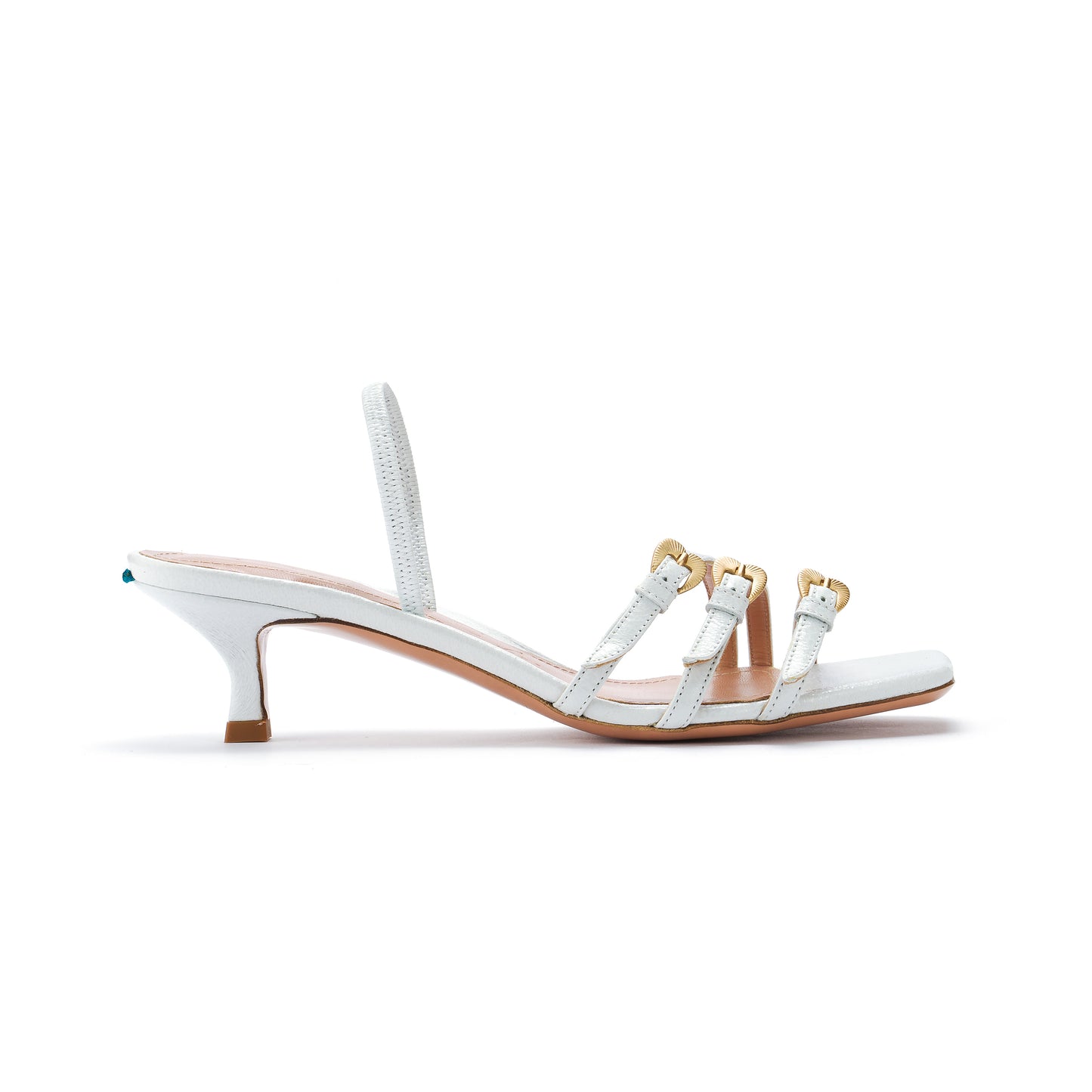 White "new vintage" goatskin sandal - Second life