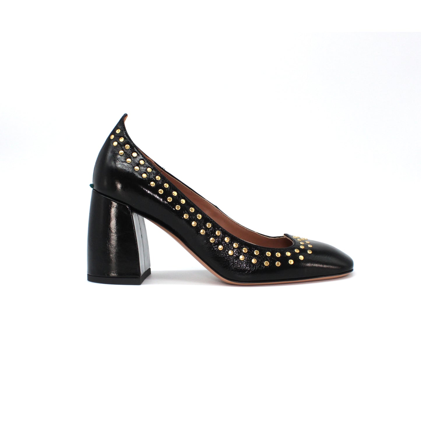 Pump in pelle "new vintage" color nero - Second life