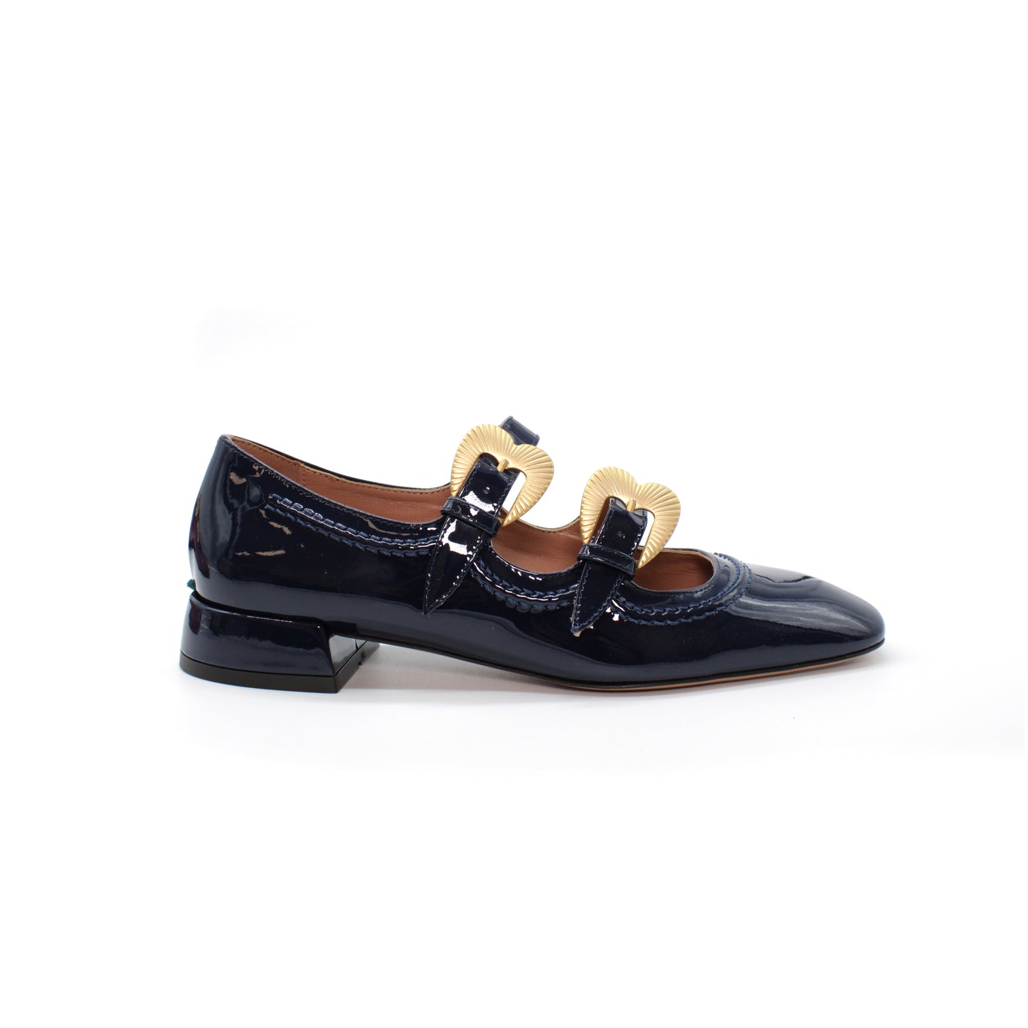 Double strap in vernice color midnight - Second life
