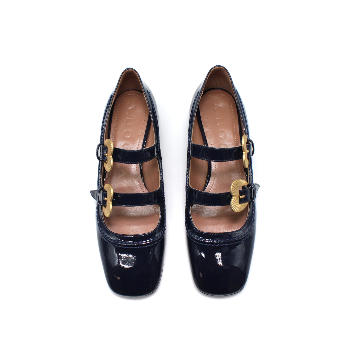 Double strap in vernice color midnight - Second life