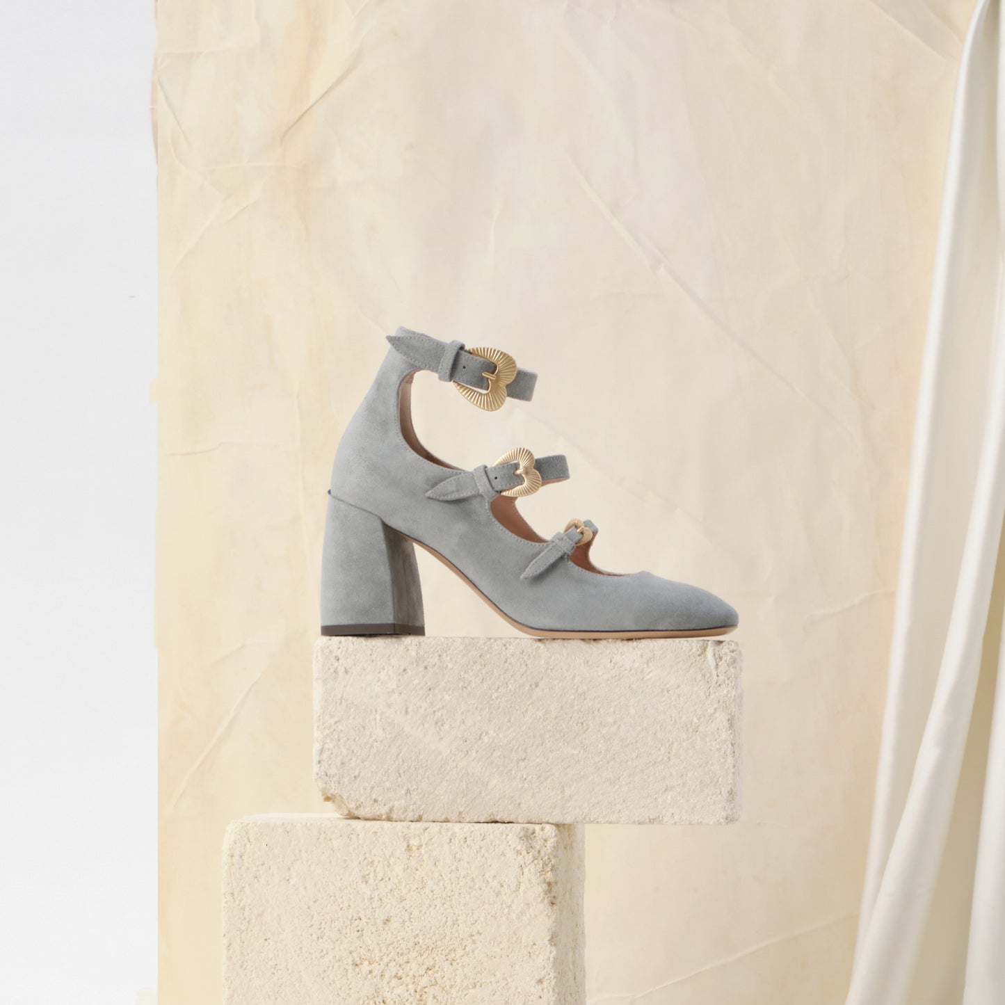 Triple strap in crosta color denim - Second life