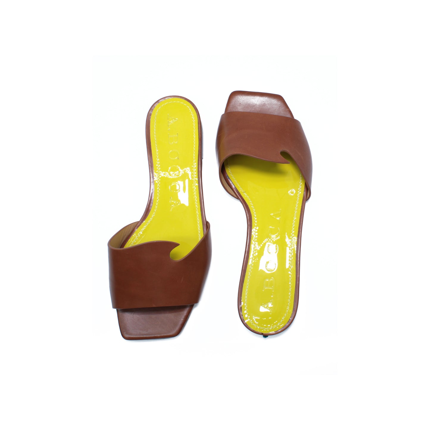 Slide in leather-colored calfskin - Second life