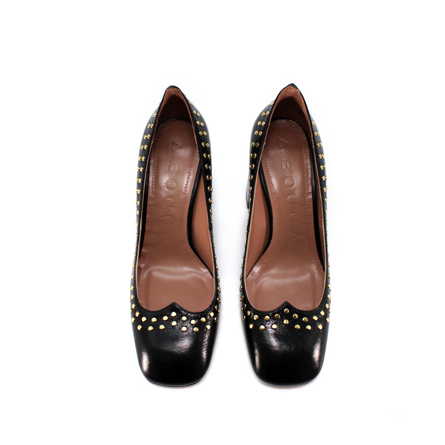 Pump in pelle "new vintage" color nero - Second life
