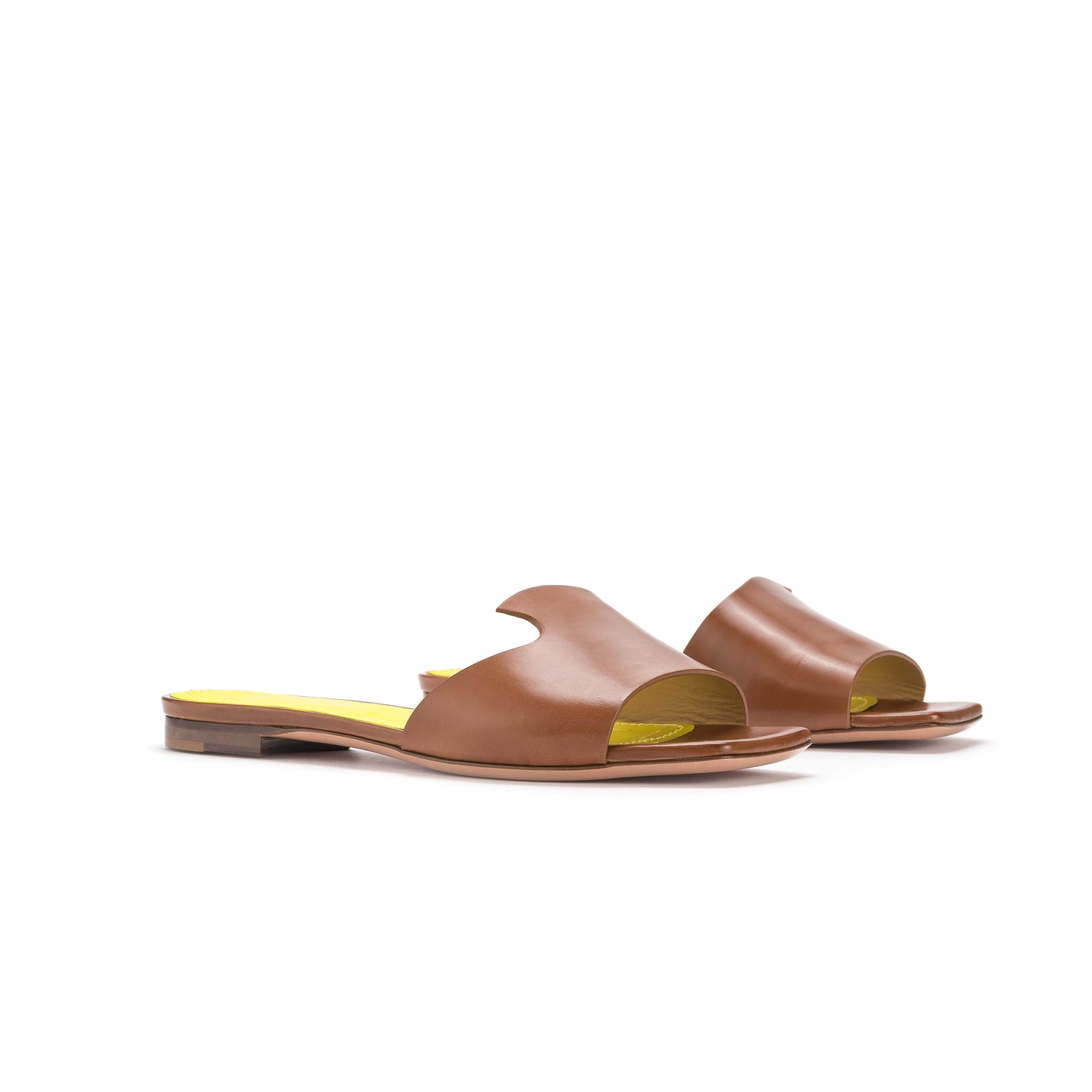 Slide in leather-colored calfskin - Second life