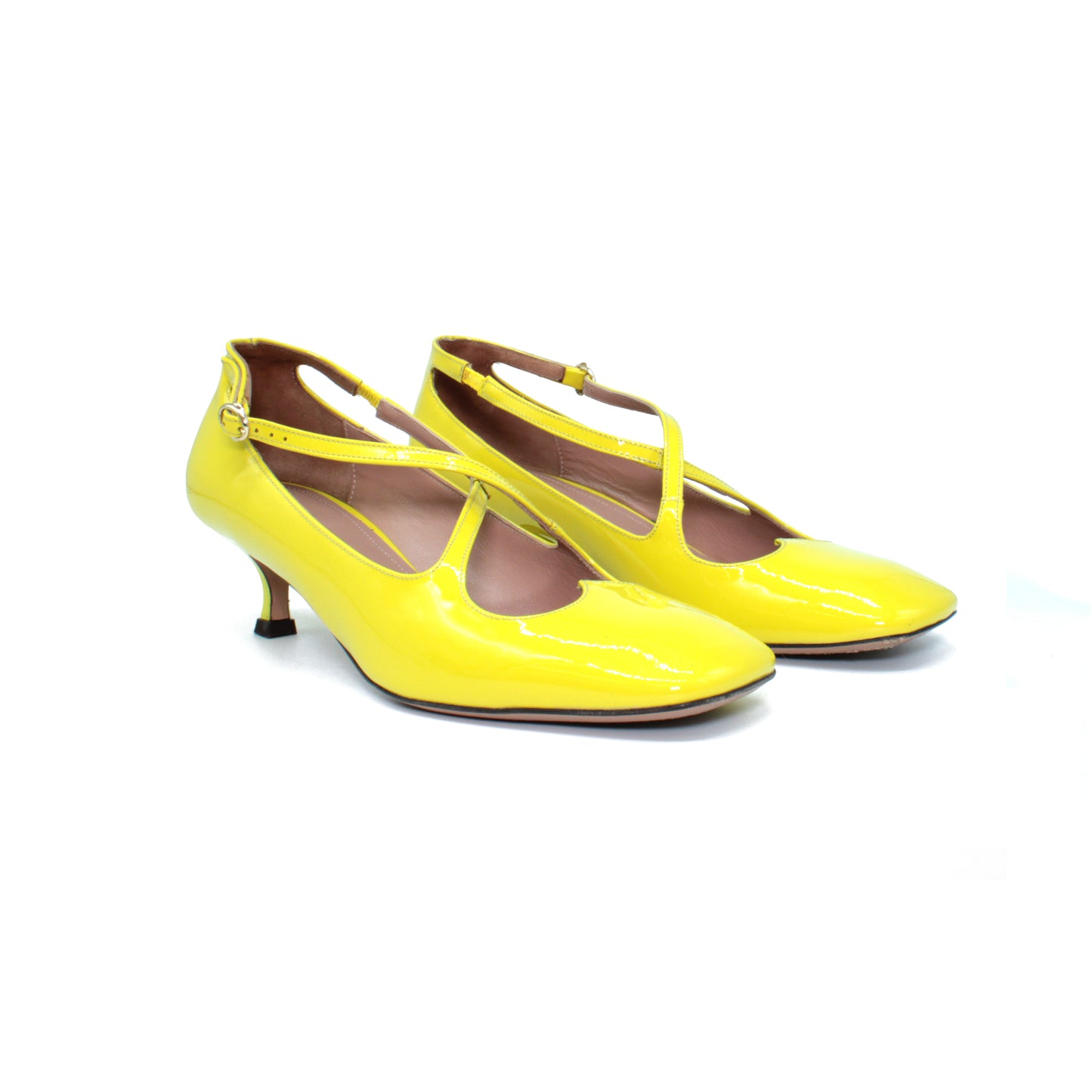 Two for Love "kitten heel" in vernice color sole - Second life