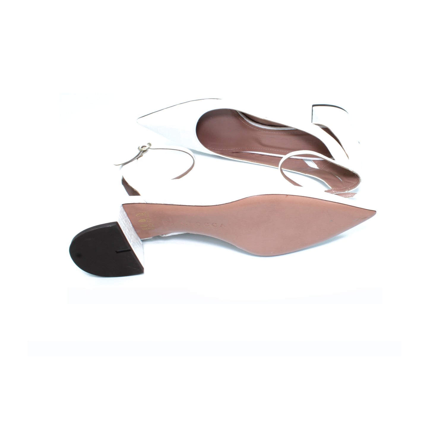 Pump A.Bocca in stampa cocco color bianco - Second life