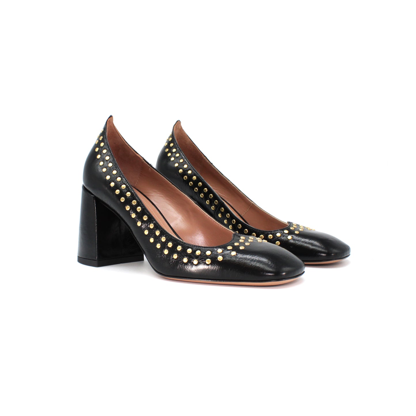 Pump in pelle "new vintage" color nero - Second life