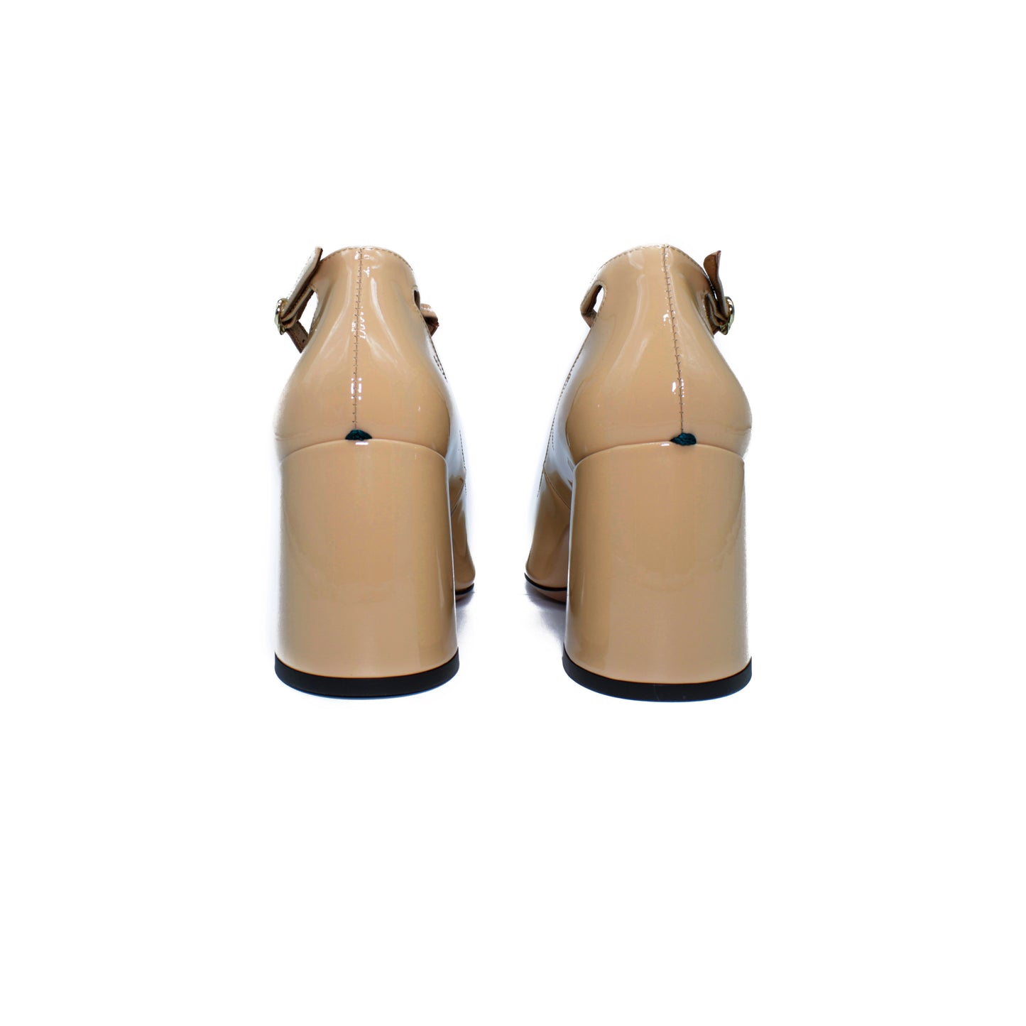 Pump Two for Love in coffee-colored patent leather
