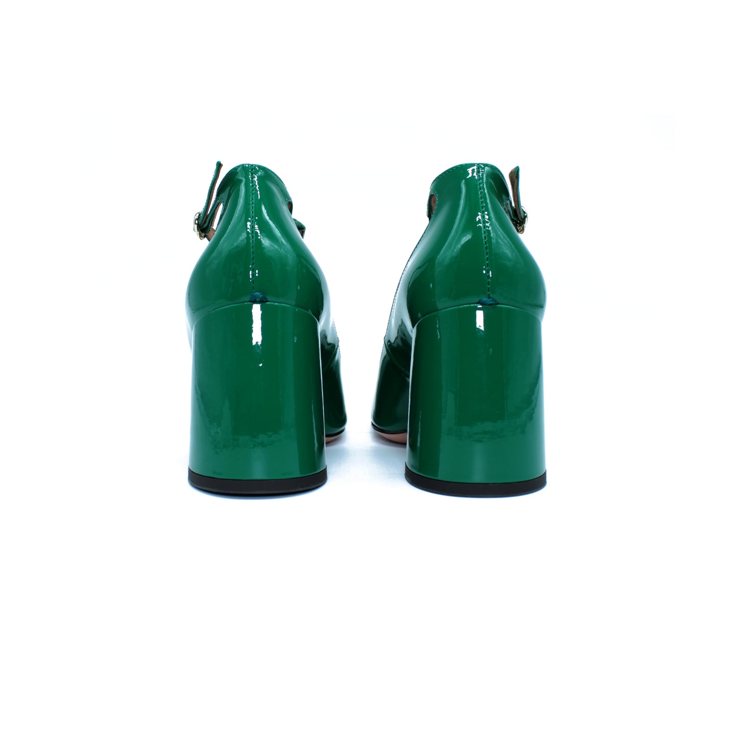 Pump Two for Love in vernice color foresta