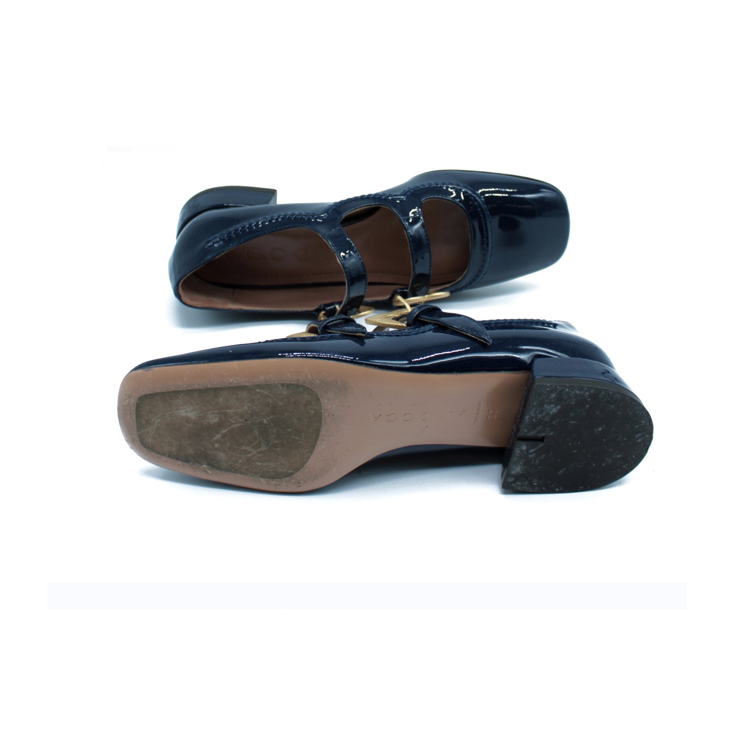 Double strap in vernice color midnight - Second life