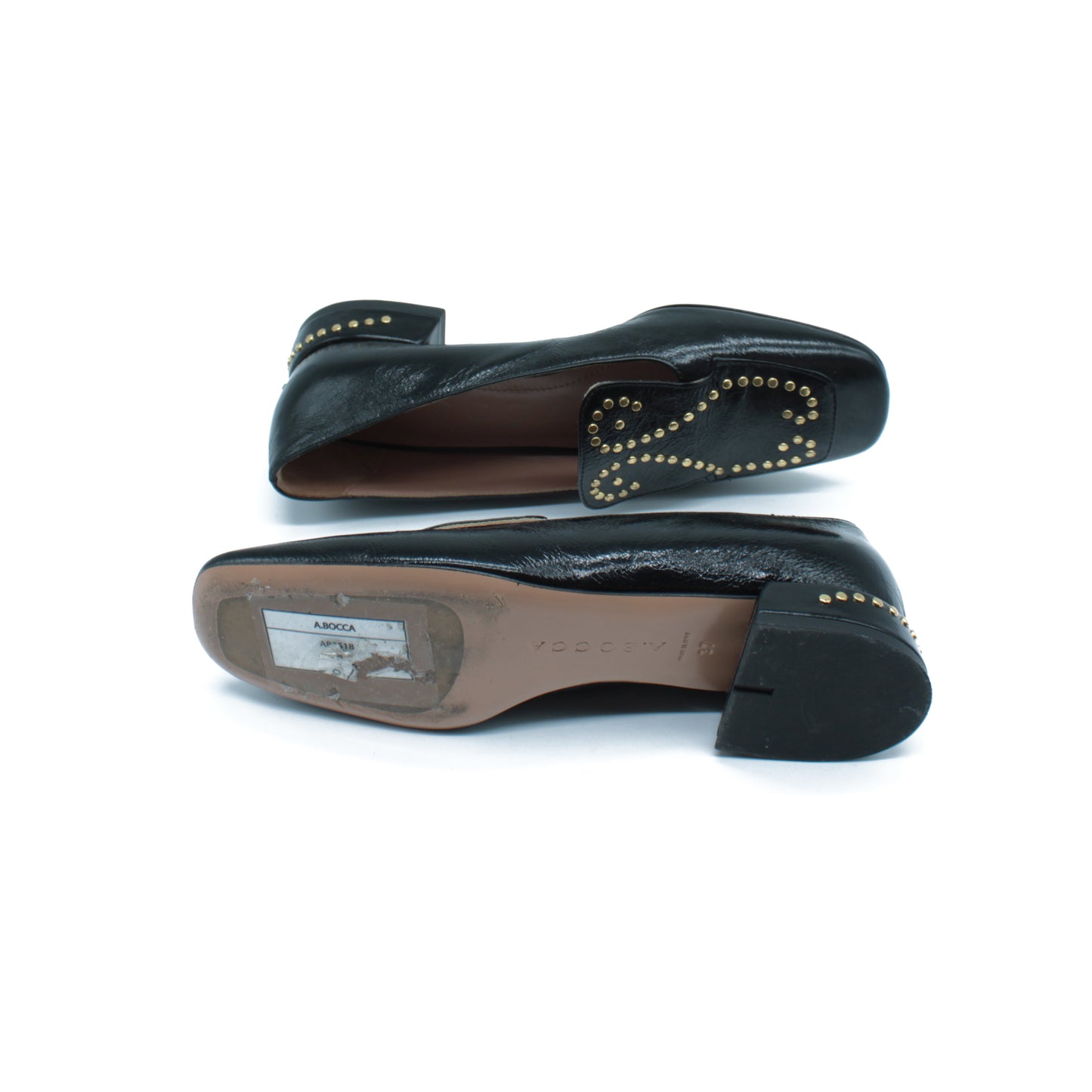 Black "new vintage" leather moccasin - Second life