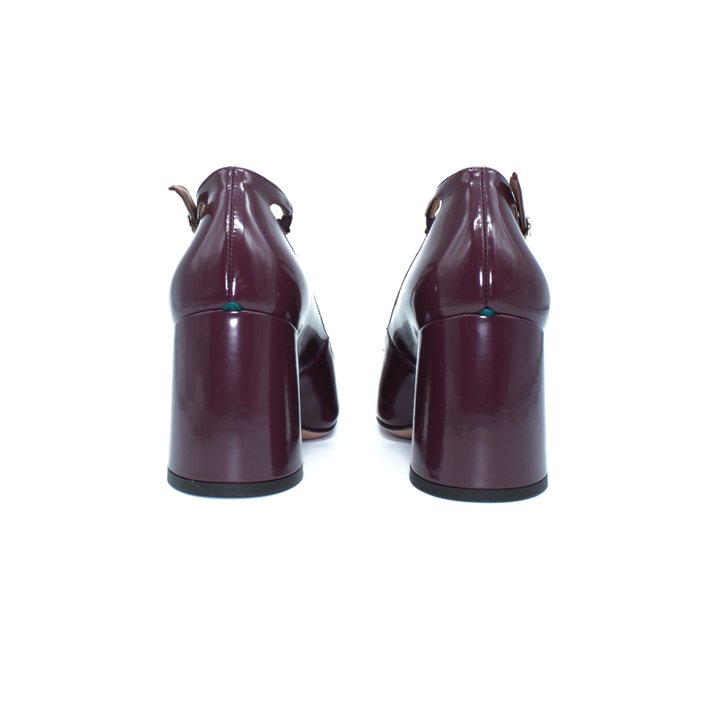 Pump Two for Love in abrasivato color mosto