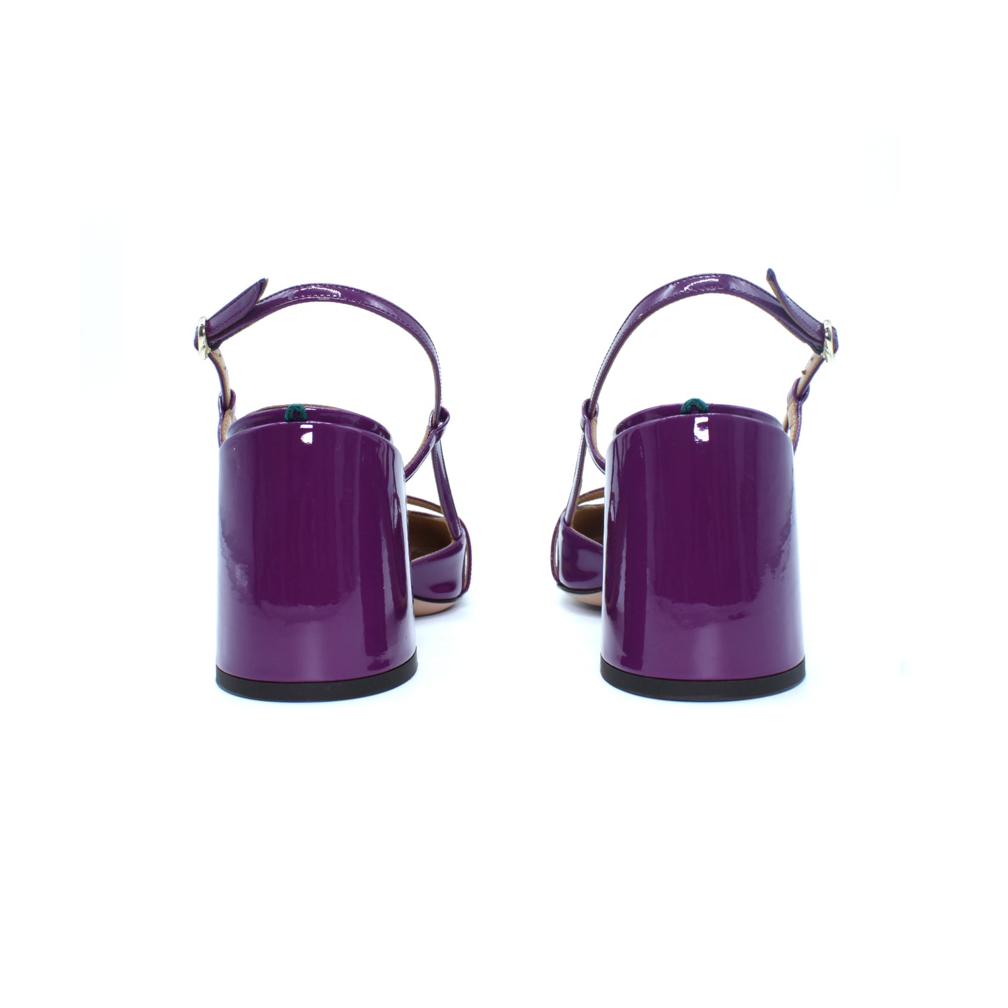 Sling Back in vernice color purple