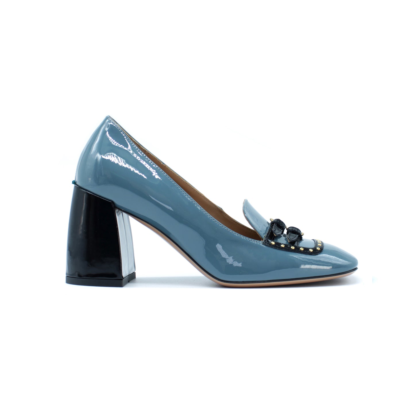 Mocassino in lake-coloured patent leather