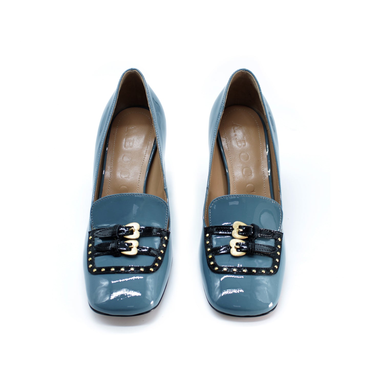 Mocassino in lake-coloured patent leather