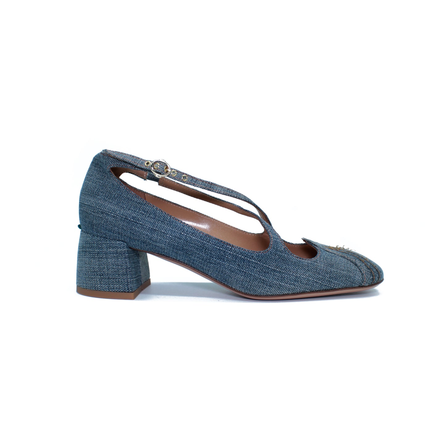Pump Two for Love in recycled denim 01 - EXCLUSIVE ONLINE
