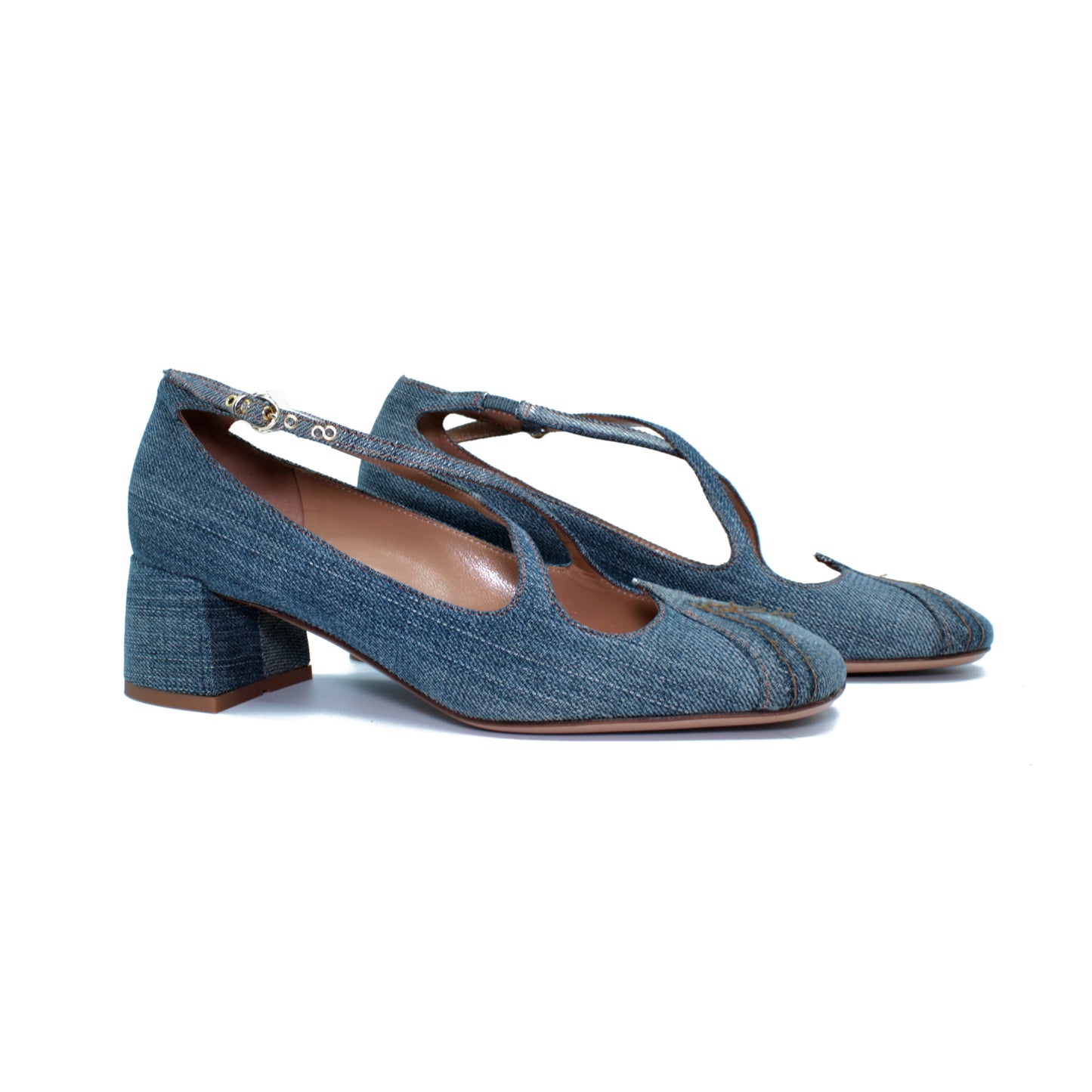 Pump Two for Love in recycled denim 01 - EXCLUSIVE ONLINE