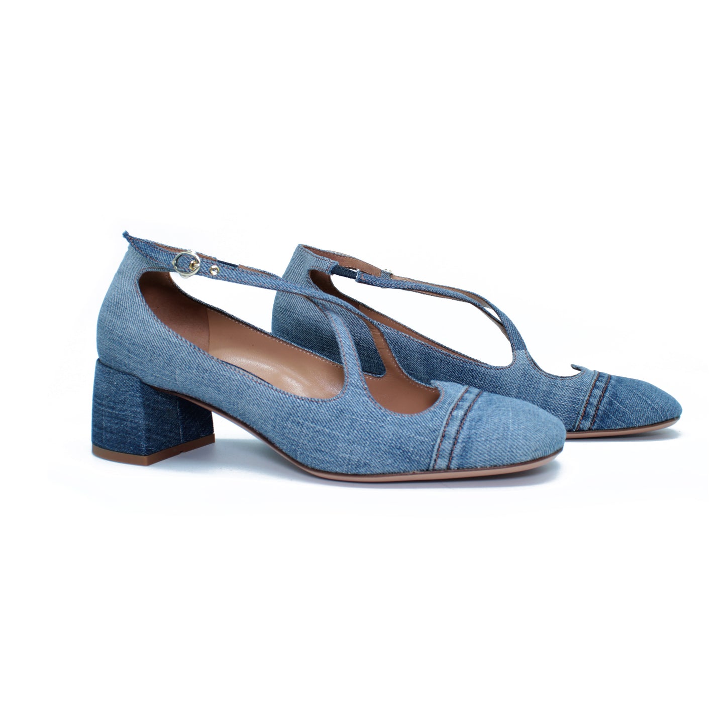 Pump Two for Love in recycled denim 05 - EXCLUSIVE ONLINE