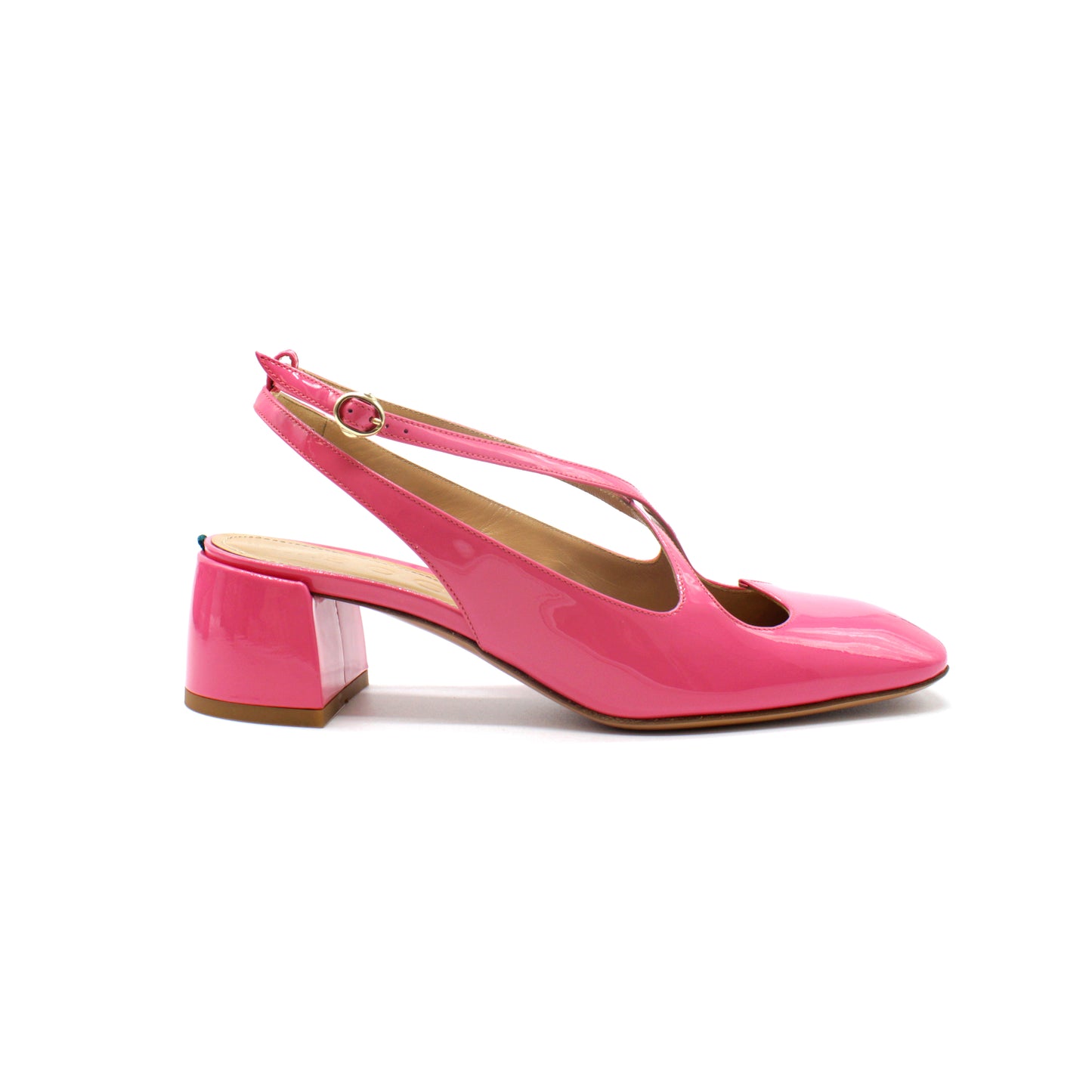 Sling Back Two for Love in bubblegum patent leather - Second life