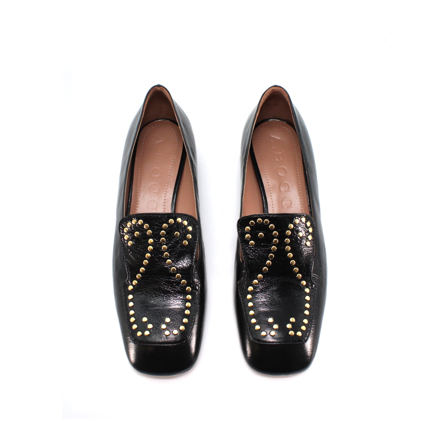 Black "new vintage" leather moccasin - Second life