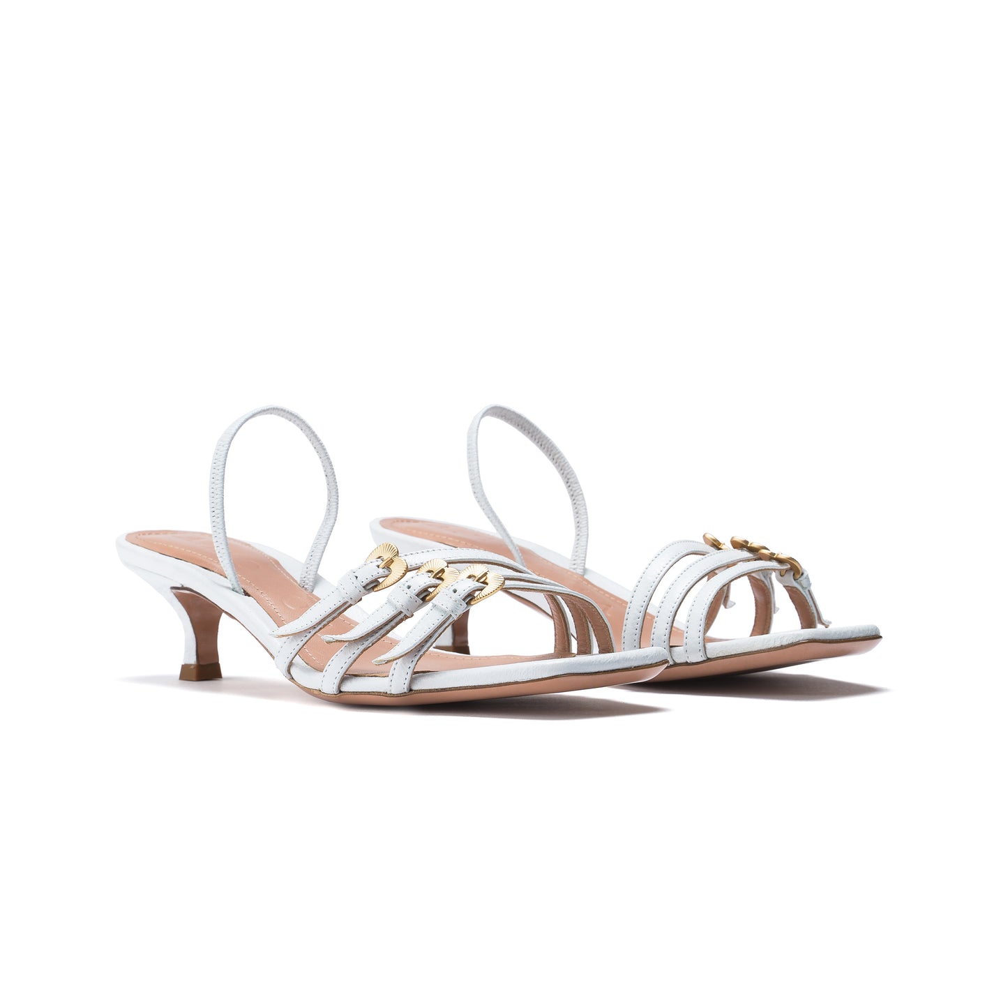 White "new vintage" goatskin sandal - Second life