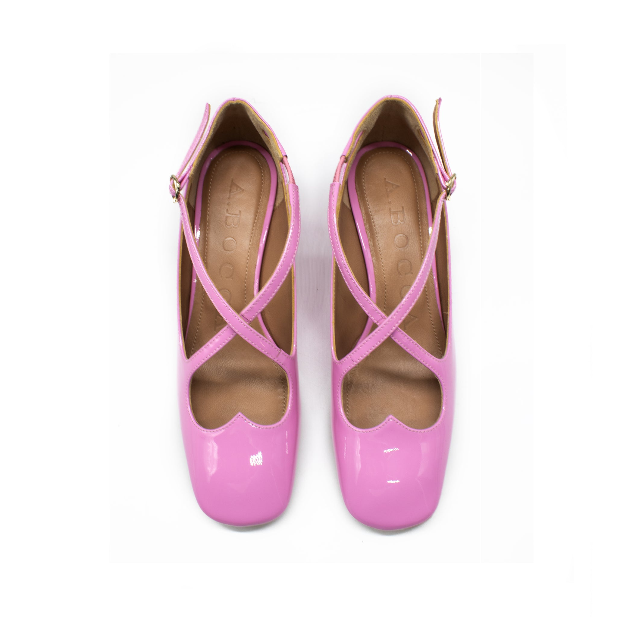 Pump Two for Love in vernice color Candy Rose - Recycled