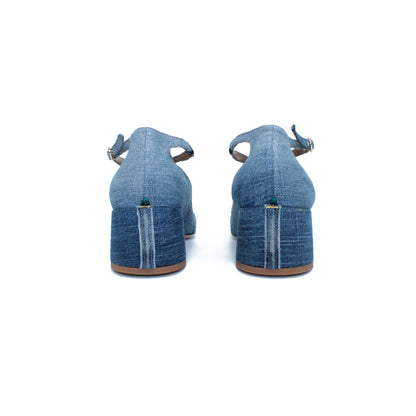 Pump Two for Love in recycled denim 05 - EXCLUSIVE ONLINE