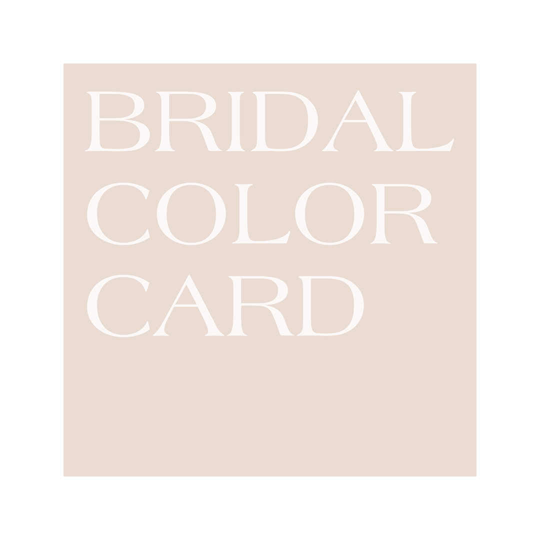 Bridal color card
