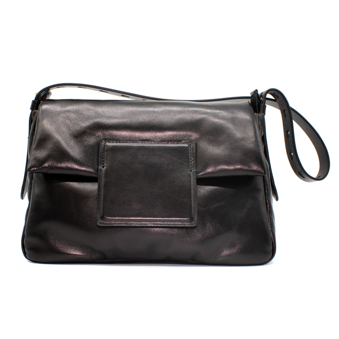 Black-colored nappa leather bag
